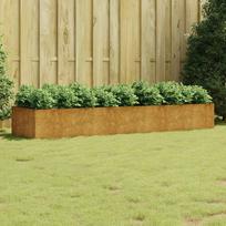 Aukštas sodo lovelis 280x80x40cm Corten plienas