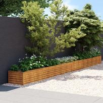 Aukštas sodo lovelis 580x50x36cm Corten plienas