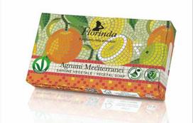 La Dispensa Florinda Mosaico muilas augalinis, rankų darbo, parfumuotas, Viduržemio jūros citrusinių vaisių aromato, 100 g