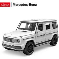 Metalinis automobiliukas 1/32 Mercedes-Benz AMG G63 su garsu, baltas RASTAR