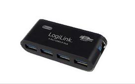Logilink USB HUB 4-Port 3.0 m. Power Supply black