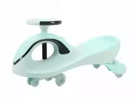 Vaikiškas Baby Mix G-Force žalias paspiriamas automobilis su LED apšvietimu ir gravitacijos varikliu