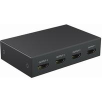 Gembird HDMI skirstytuvas DSP-HDMI4K-4P-01 4K, 4 HDMI prievadai, 1 USB-C prievadas, maitinimo kabelis, juodas