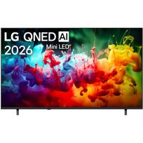 LG 75QNED70B3A televizorius, 75 colių, 4K UHD, Mini LED, webOS, išmanusis TV, 3 HDMI, 1 USB, Wi-Fi, juodas