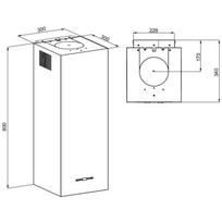 MAAN Ponza W 830 gartraukis OPONW830LESW.S3.BI.2L_EO, 275m³/h, 60dB, 41kWh, 3 greičiai, LED, baltas