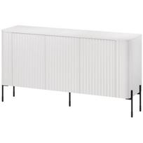 Cama Meble VERA komoda 471003, 150x40x80 cm, 3 durys, 3 lentynos, MDF, matinė balta