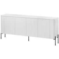 Cama Meble VERA komoda 471006, 190x40x80 cm, balta, 4 durys, 4 lentynos, MDF, laminuota medžio drožlių plokštė, matinė