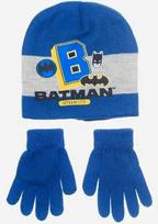 Batman Betmeno Gotham City kepurės ir pirštinių rinkinys vaikams 54 cm