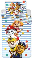 Paw Patrol dryžių ir taškelių vaikiška patalynės komplektas 100–135 cm, 40–60 cm