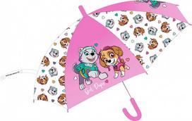 Vaikiškas pusiau automatinis permatomas skėtis „Paw Patrol“ √ò74 cm