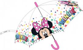 „Disney Minnie“ vaikiškas pusiau automatinis permatomas skėtis, √ò74 cm