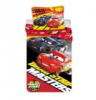 Patalynė bawełniana 140x200 Cars McQueen Jackson Storm Zygzak raudona Auta Masters 3044 poszewka 70x90