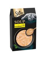 SHEBA Soup su vištiena 4x40 g papildoma drėgna maistas katėms