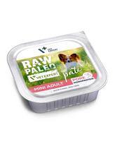 RAW PALEO Pate Pork Mini Adult 150g jautienos paštetas su kiauliena suaugusiems mažų veislių šunims