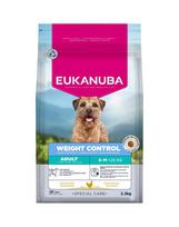 EUKANUBA Special Care Small & Medium Breed Adult Dogs Weight Control 2,3 kg sausa maistas, padedantis kontroliuoti svorį mažų ir vidutinių veislių šunims