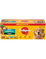 PEDIGREE Adult Vitality+ su daržovėmis padaže, 40 x 85 g drėgnas maistas suaugusiems šunims