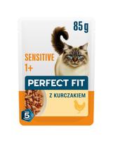 PERFECT FIT Sensitive 1+ su vištiena 85g drėgnas maistas suaugusiems katėms su maisto jautrumu