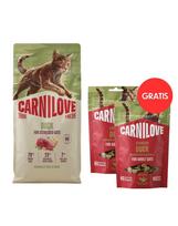 CARNILOVE „True Fresh Cat Duck Sterilised“ 6 kg – katėms po sterilizacijos + CARNILOVE „Crunchy Snack Cat Duck“ 2x50 g NEMOKAMAI