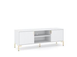 Televizoriaus spintelė Flinn FL02, balta sp., 140 cm x 40 cm x 37 cm