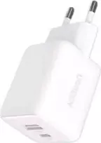 Įkroviklis jungiama į tinklą Ugreen X514 USB + USB-C, GaN, 20W (balta)