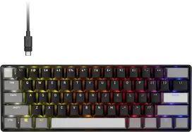 CORSAIR CLIPPER PRO MINI 60 Hall Effect Klaviatūra žaidimams Juodas