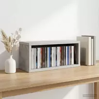 CD saugojimo stovas Betono pilka 40 x 17 x 17 cm