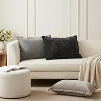 Pagalvėlės užvalkalas 2 vnt. HOUTEN Antracito 50 x 80 cm