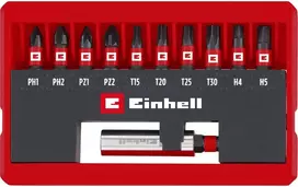 „Einhell“ KIŠENINIS 25 MM SMŪGINIŲ BITŲ RINKINYS, 11 VNT.