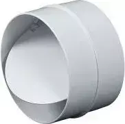 AWENTA Apvalaus kanalo jungtis su atbuliniu vožtuvu, 100 mm, balta (KO100-22)