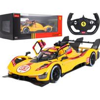 Nuotoliniu būdu valdomas automobilis 1:14 Ferrari 499P geltonas RASTAR
