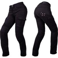 Moteriški motociklininkų džinsai W-TEC Komehana - Juoda