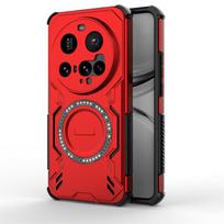 For Xiaomi 15 Ultra Case For Xiaomi 15 Ultra Anti-knock Magnetic Adsorption Wireless Charge Back Cover For Xiaomi 15 Ultra Case xiaomi 15 ultra raudona