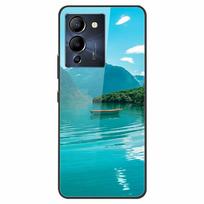 For Infinix Note 12 G96 Case X670 Marble Tempered Glass Hard Back Cover for Infinix Note12 Helio G96 Phone Cases  6.7'' Fundas -Infinix Note 12 G96 black