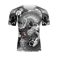 Men Kickboxing Jersey Masculine Sublimation  Surfing Training Sweatshirt Compression BJJ Jiu Jitsu Rash Guard XXS gray