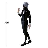 Anime Tokyo Ghost Figure Kaneki Ken Action Figure Standing pose Kaneki Ken Statue Kaneki Ken Figure pvc Model Ornament Toys Gift 19CM black