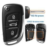 Peugeot Citroen 23 mygtukų sulankstomas nuotolinio valdymo pultelio korpusas HU83/VA2 CE0523/CE0536 Key Shell black