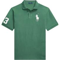 Polo Ralph Lauren Big Pony Embroidered Short Sleeve Polo Shirt Classic Edition Men tops 710966413-002 L gray