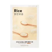 MISSHA Airy Fit Sheet Mask (Rice) - Ampoule Type (10 Sheets) Rice - Ampoule Type (10 Sheets) beige