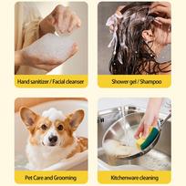 Automatic Pet Bathing    Rechargeable 1200mAh Battery   For Travel Quiet Dog Grooming Tool geltona
