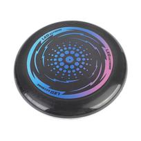 Adult Outdoor Sports Flying Disc LED Light Up Flying Disc Toy Luminous Flying Disc with 49 LED Beads for Adults black