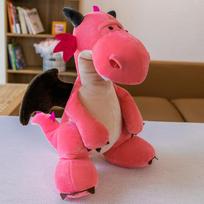 Feilong serijos pliušiniai žaislai, dinozaurų lėlės, lėlės, vaikų miego palydovai ir pagalvės 30cm 0.1kg red