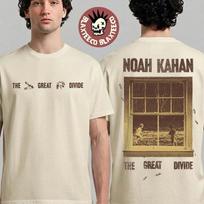 Noah Kahan The Great Divide Merch Window T-Shirt M white