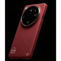 Newcloth Carbon Fiber Case For Oppo Find X9 Ultra Kevlar Wireless Charging Back Cover Case for OPPO FIND X9 ULTRA ForBlackPhone&For OPPOFindX9Ultra raudona