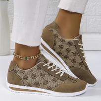 Fashion Women Sneakers Summer Platform Luxury Casual Sports Designer Shoes Women Lightweight Breathable Flats Non-slip Sneakers Woman 36 chaki
