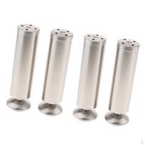 4 vnt. rinkinys, 2 colių apvalios metalinės spintelės kojos Nerūdijančio plieno virtuvės kojelės Spintos Stalas Suolas, 20 cm
