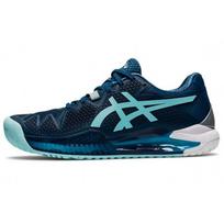 Asics Gel-Resolution 8 Madingi Patogūs Patvarūs Žemi Teniso Batai Moteriški sportbačiai Vandenyno Mėlynumo 1042A072-406 37 black