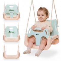 Vaikiškos 3in1 sūpynės-kėdutė HyperMotion, šalavijų ir smėlio spalvų, iki 30 kg