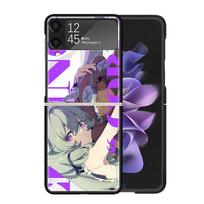 Zenless Zone Zero ZZZ Cases For Samsung Galaxy Z Flip 4 5 6 7 3 Z Flip7 Flip6 Flip4 Flip5 Flip3 5G Hard Shockproof Fundas Cover Samsung Z Flip 6 gray
