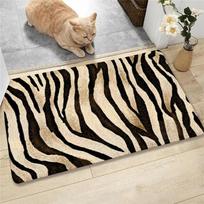Madingas gyvūnų, leopardo, zebrų, karvių, elnių rašto kilimas, minkšti kilimėliai, įėjimo neslystantys grindų kilimėliai, vandens absorbcija 40x60cm beige