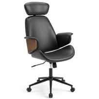 Biuro kėdė 69.9x66x114.3-124.5 cm Juoda Reguliuojamo aukščio